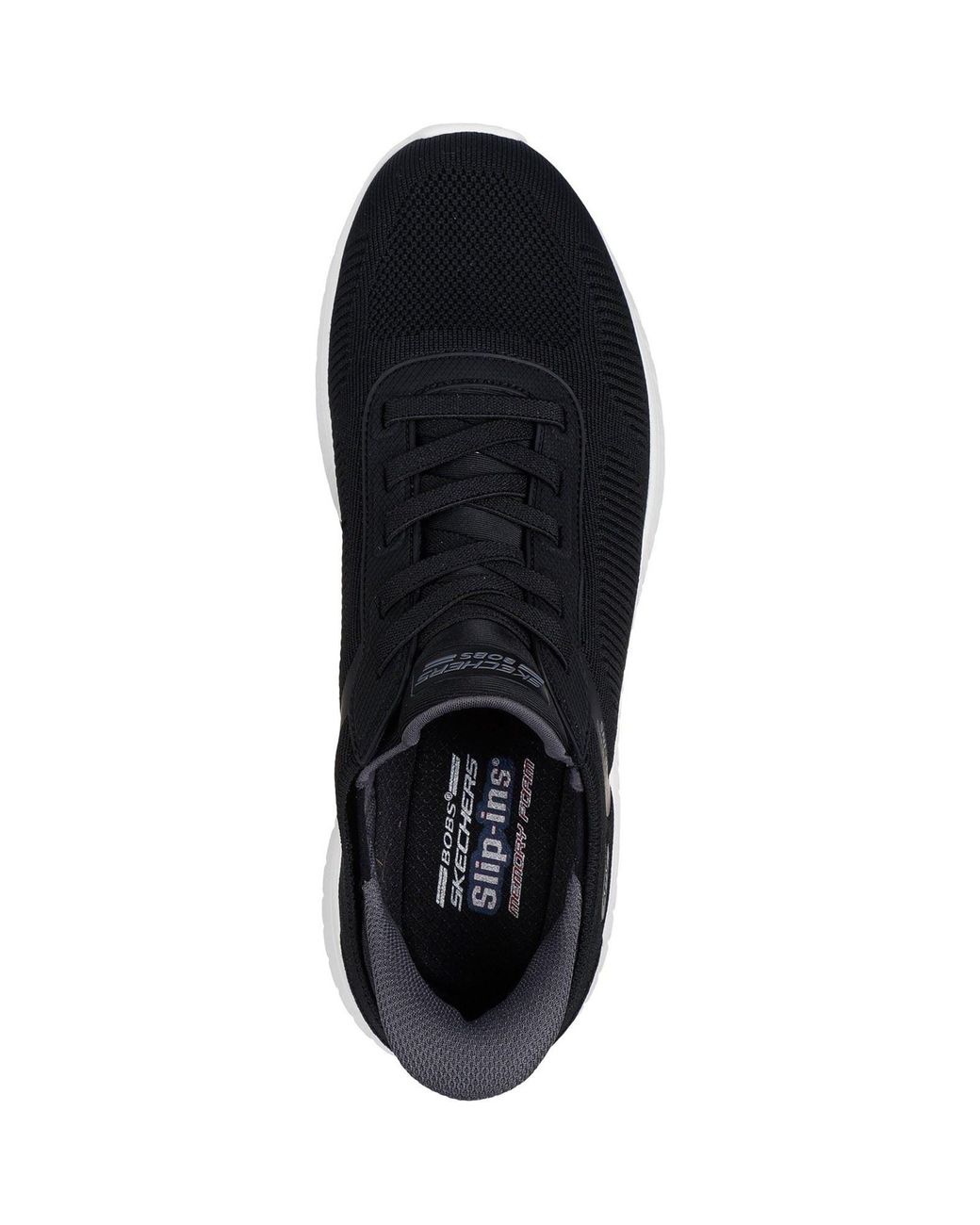 Skechers Blue Bobs Sport Squad Chaos Solid Step Textile Trainers for men