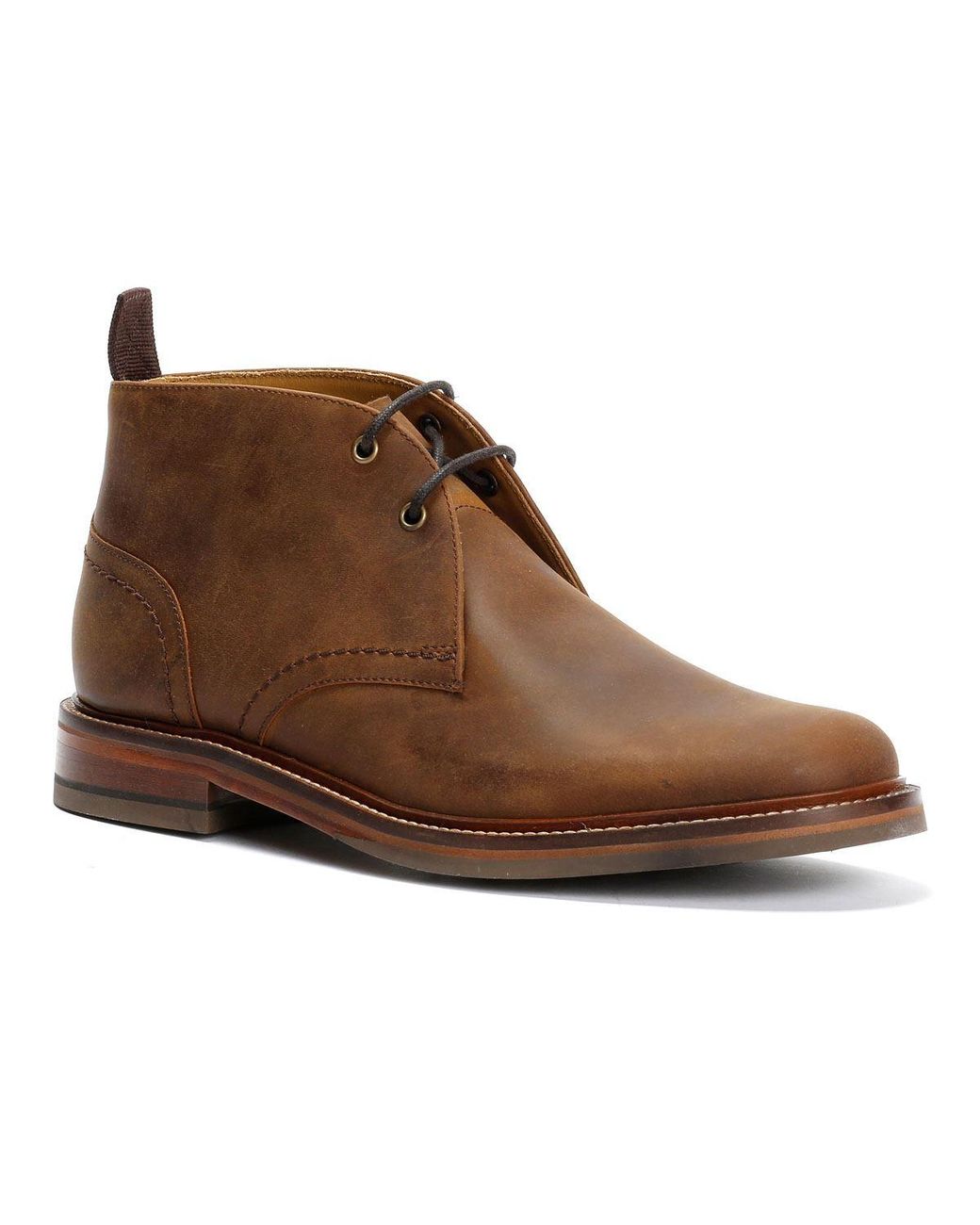 Chapman & Moore Brown Country Chukka Leather Choco Boots for men