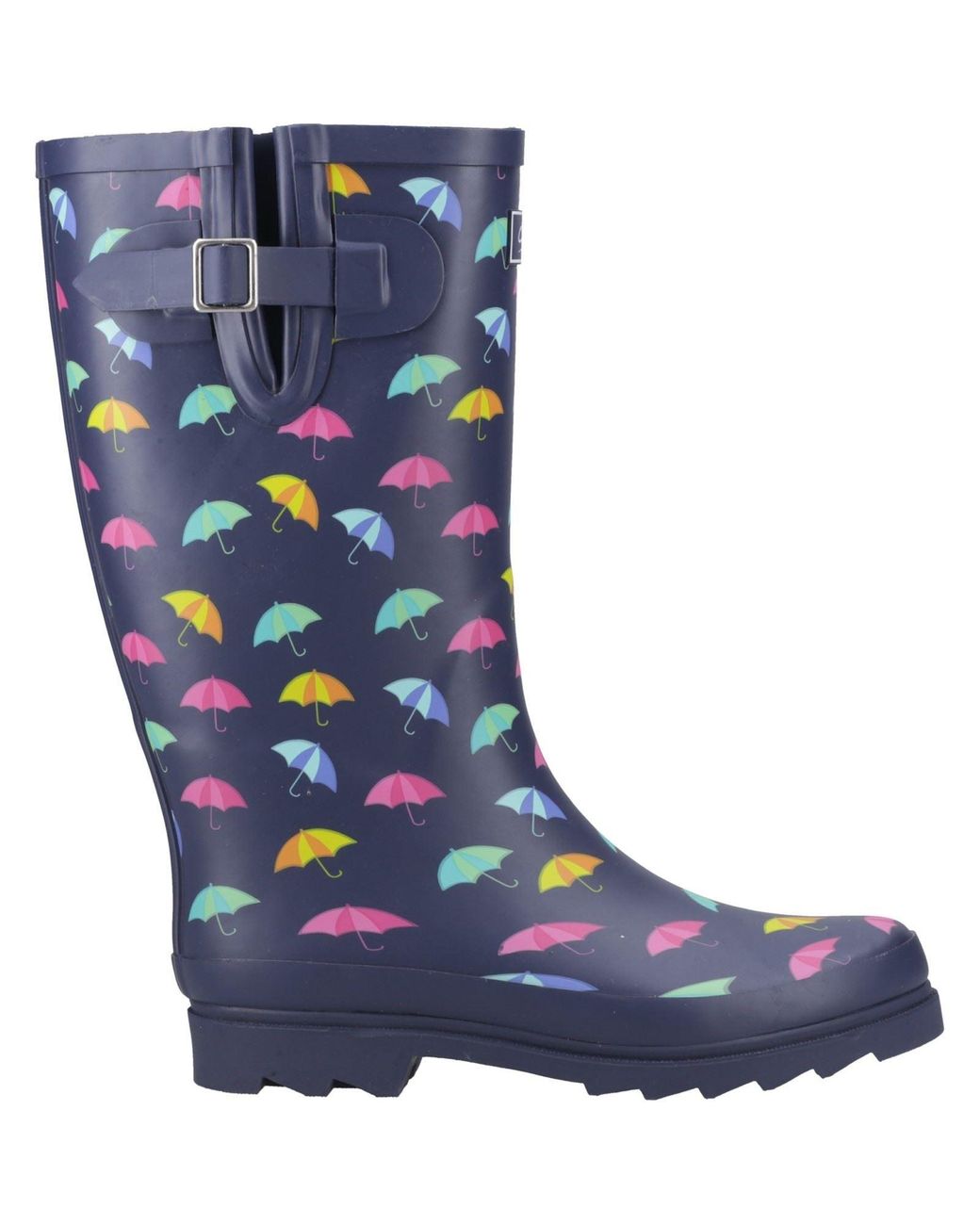 Cotswold Blue Cleeve Tall Rubber Wellington Boots