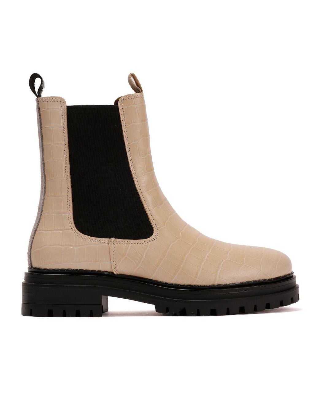Osprey Black The Huckleberry Leather Cream Boots