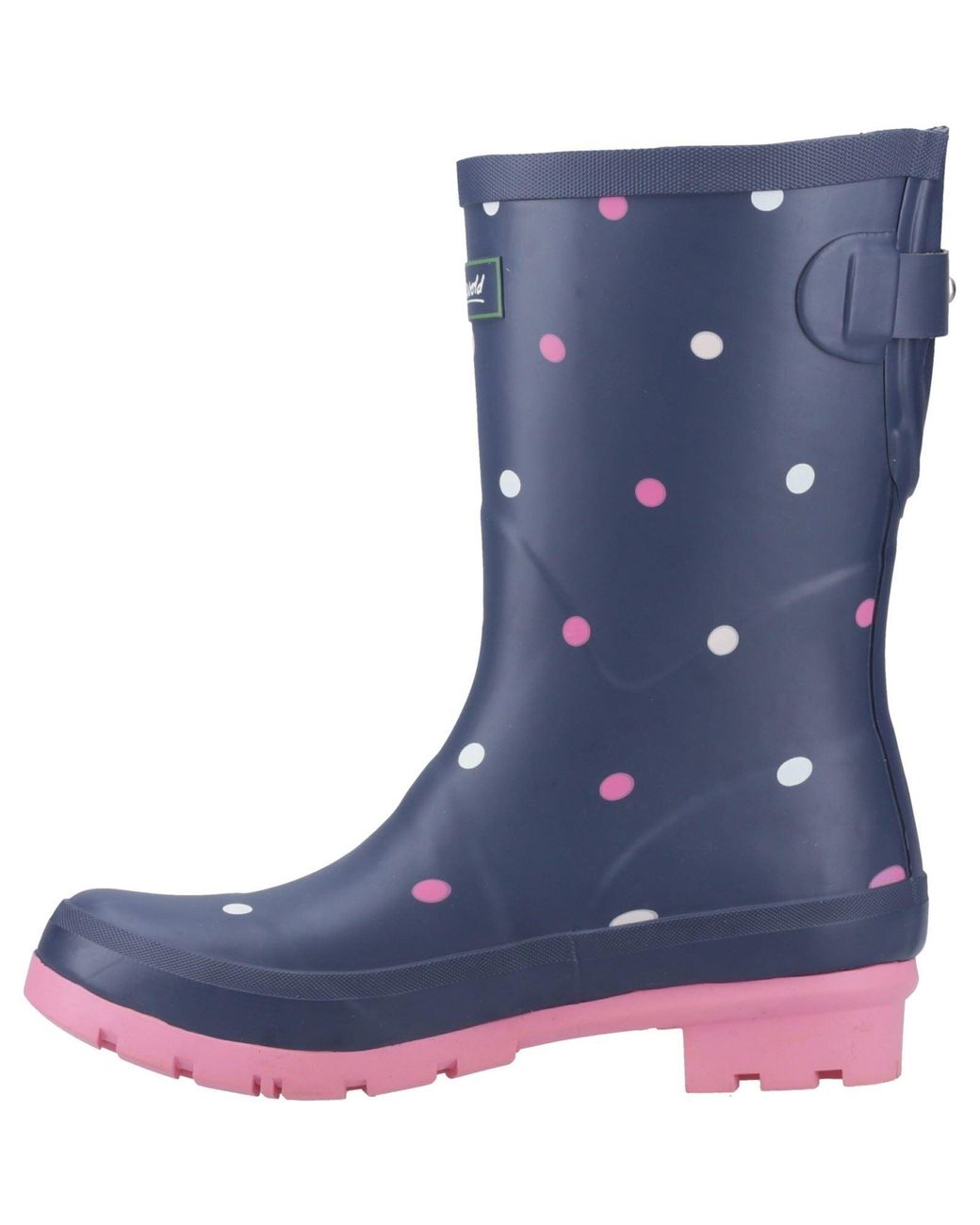 Cotswold Blue Clarence Mid Rubber Spot Wellington Boots