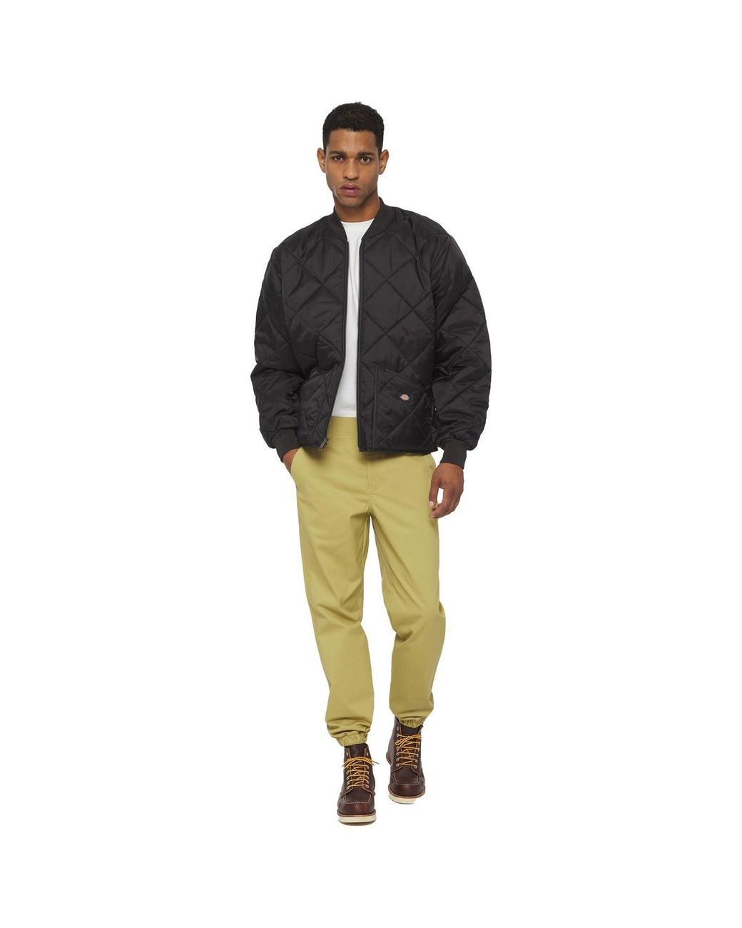 Dickies Black Diamond Quilted Jacket Nylon for men