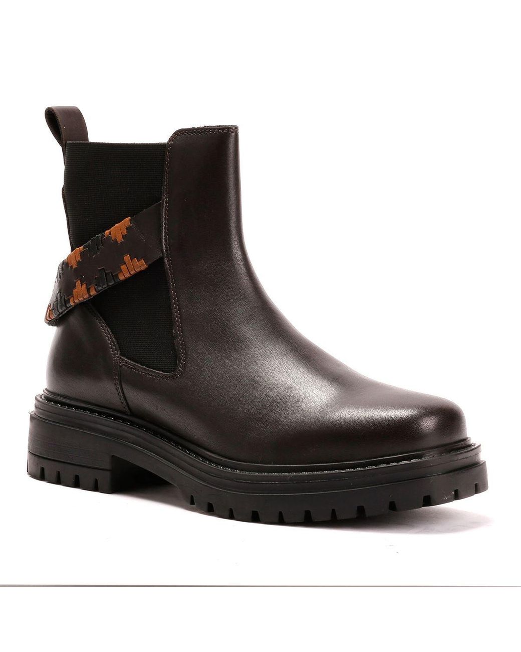 Osprey Black The Guildford Chelsea Leather Chocolate Boots