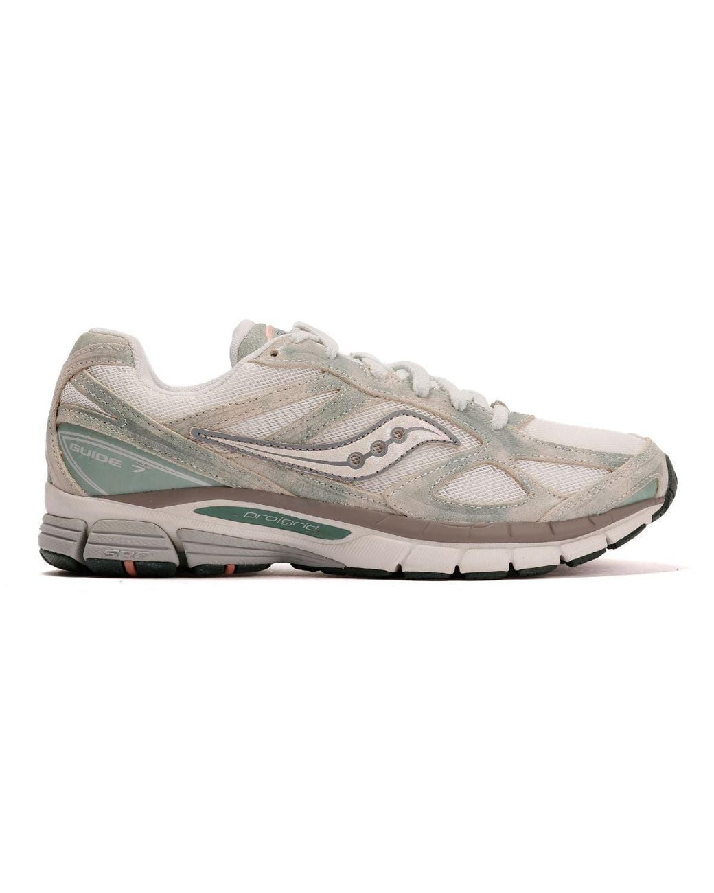 Saucony White Progrid Guide 7/Verde Trainers