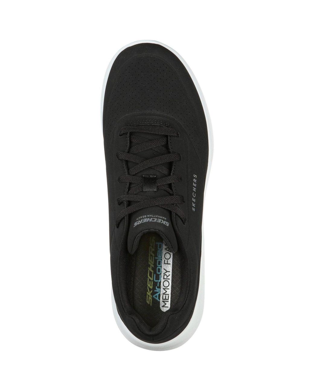 Skechers Black Ultra Flex 2.0 Vicinity 232209-Bkw Lace Up Shoes for men