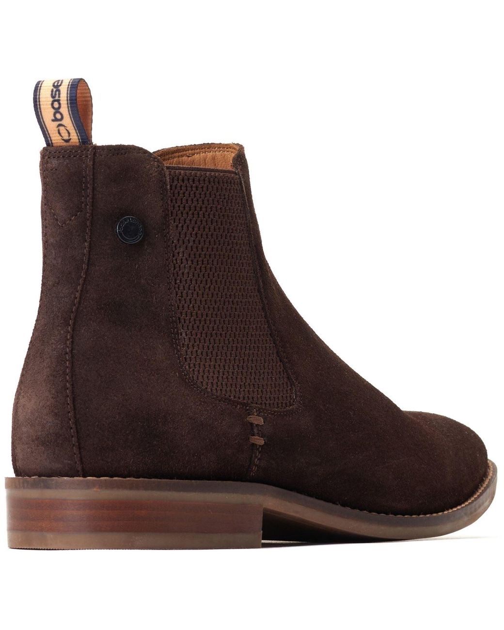 Base London Brown Virgil Leather Burnt Boots for men