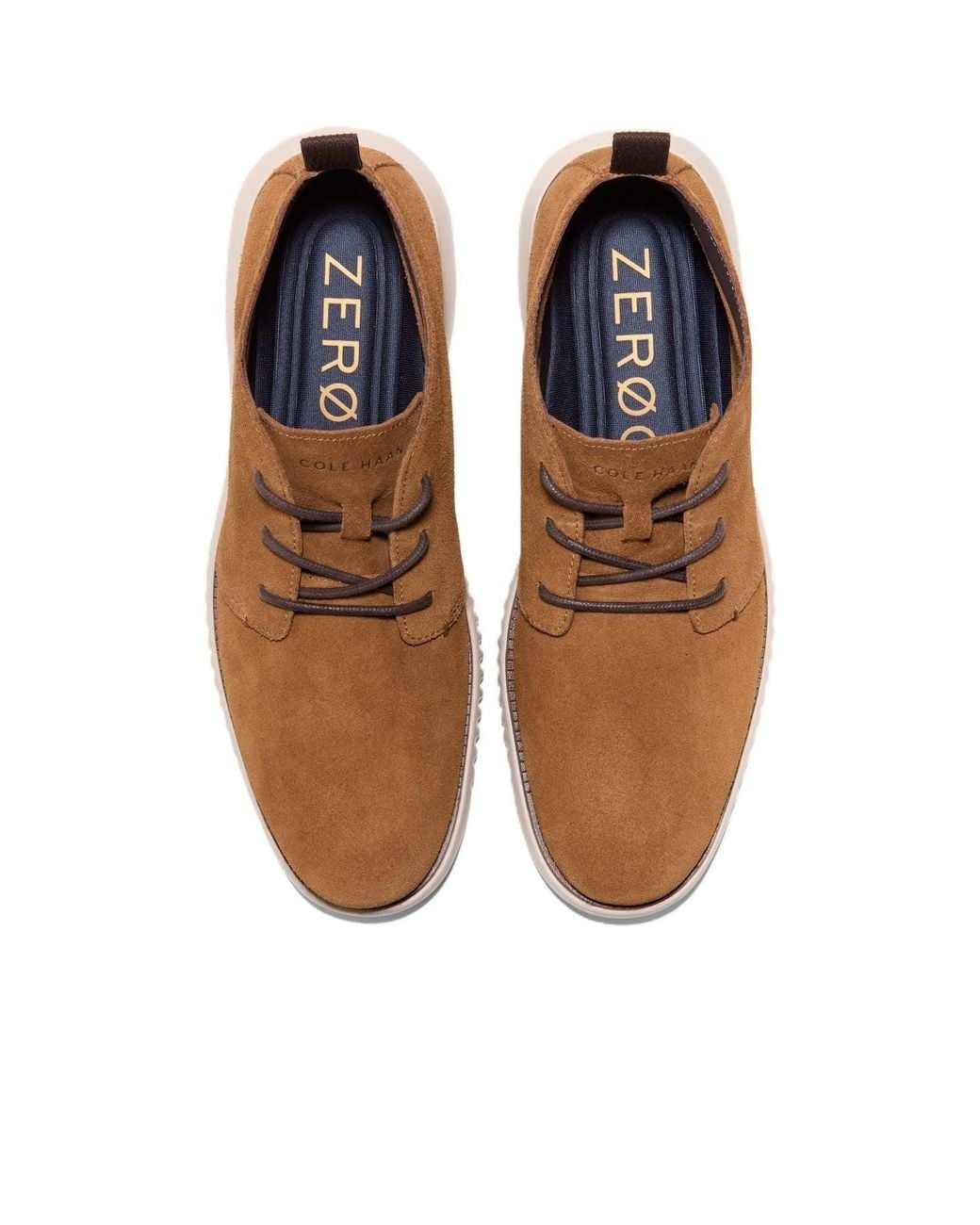 Cole Haan Brown 2.Zerogrand Suede Spiced Chukka Boots for men