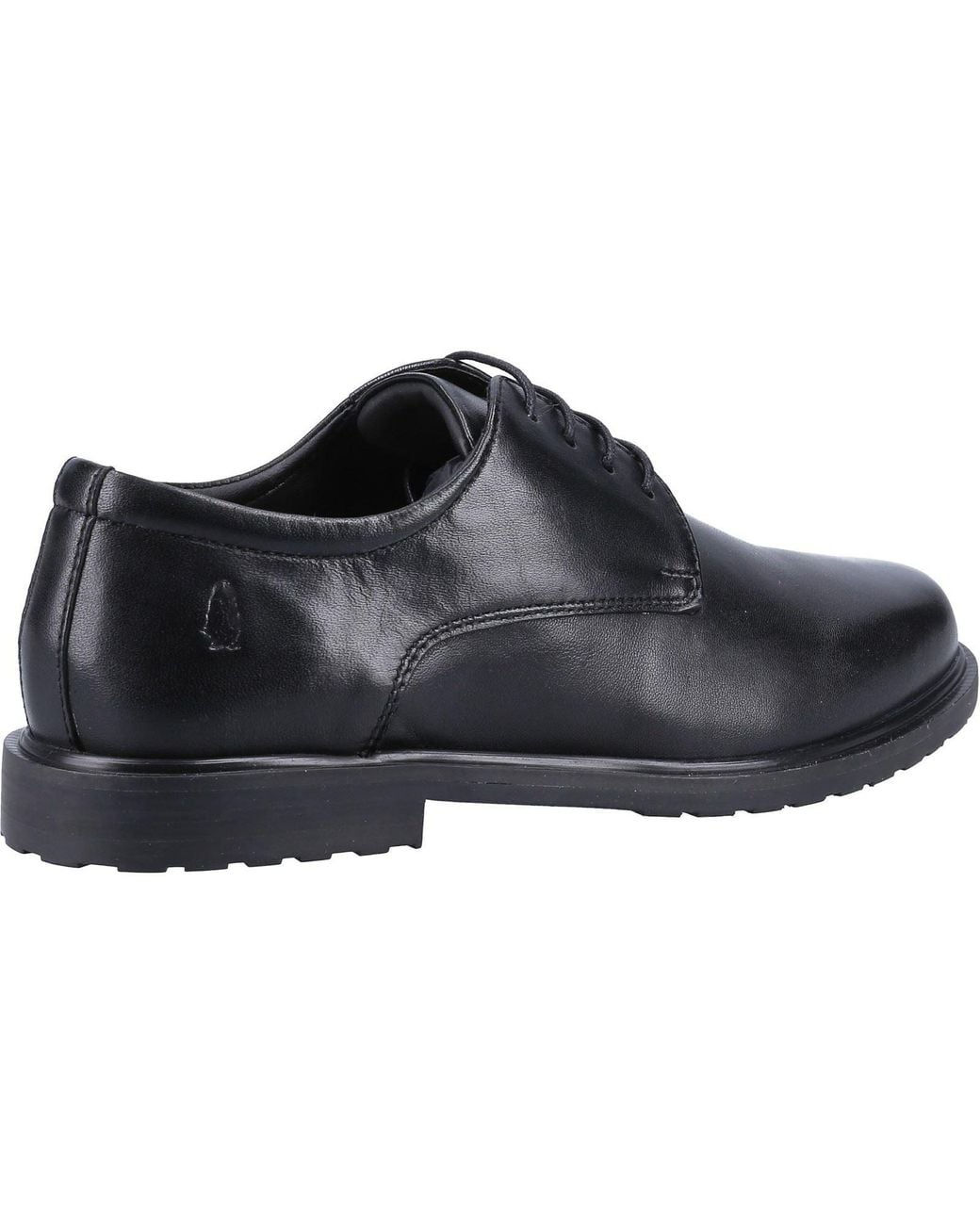 Hush Puppies Black Verity Slip On Leather Brogues Shoes