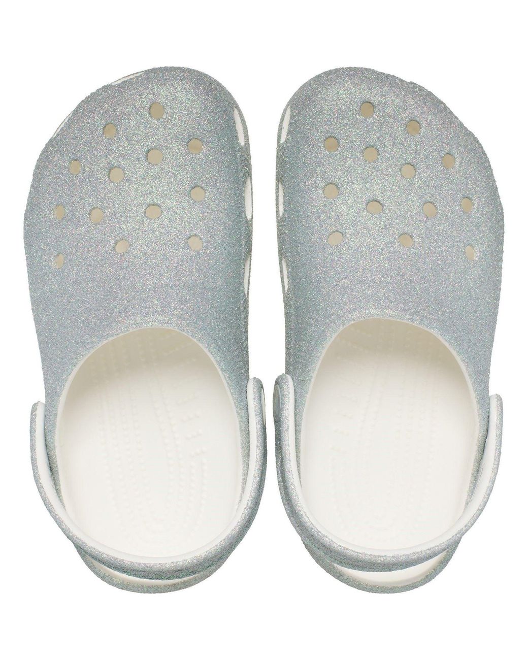 CROCSTM Blue Classic Glitter Clog Synthetic Clogs
