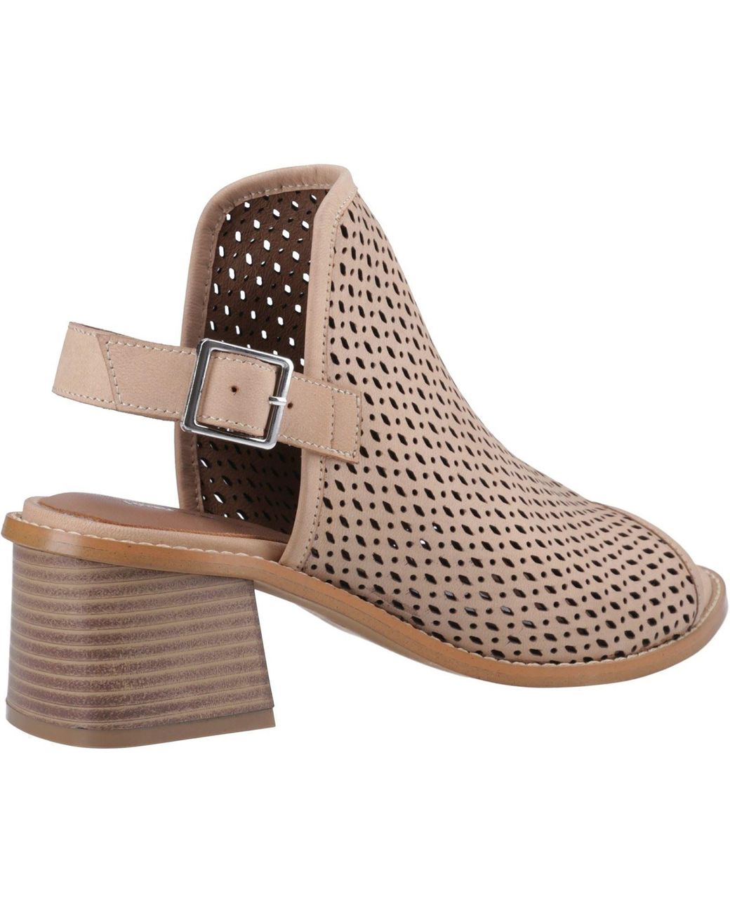 Hush Puppies Brown Louise Heeled Leather Heels