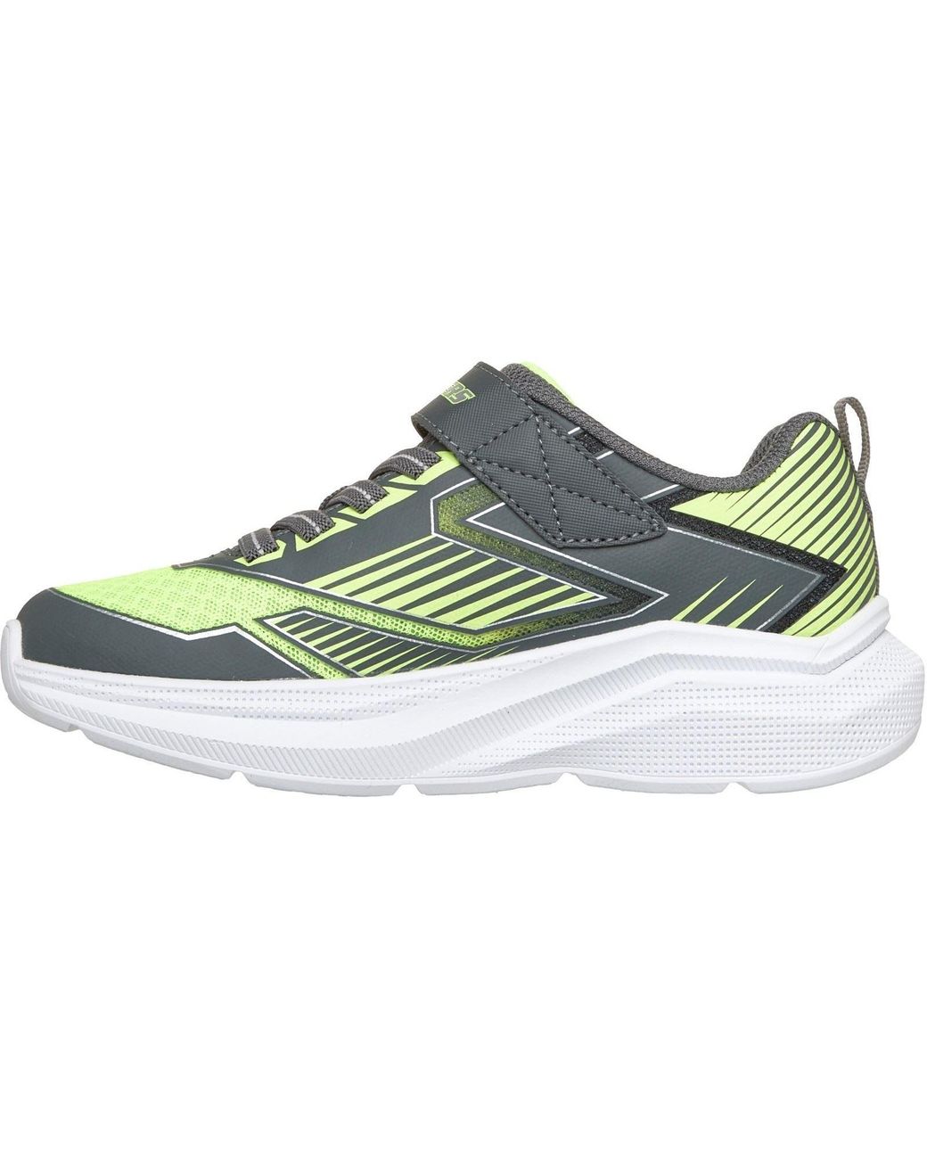 Skechers Green Microspec Velocity Grid-Drift Charcoal/ & Trainers