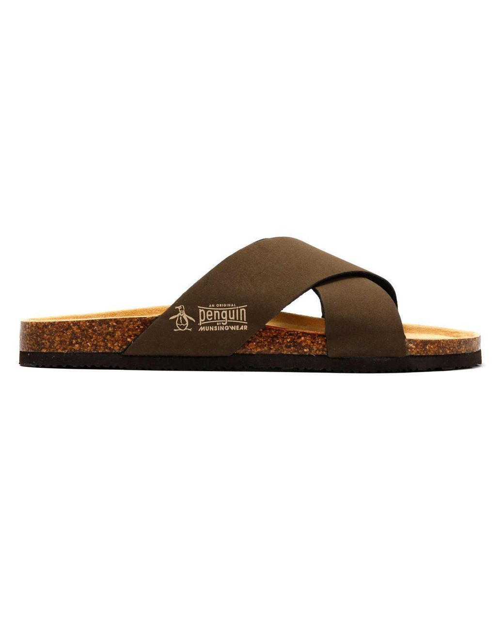 Original Penguin Brown Pack Sandals for men