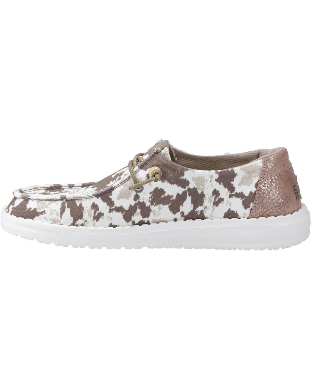HeyDude Metallic Wendy Disco Cow Cotton Shoes