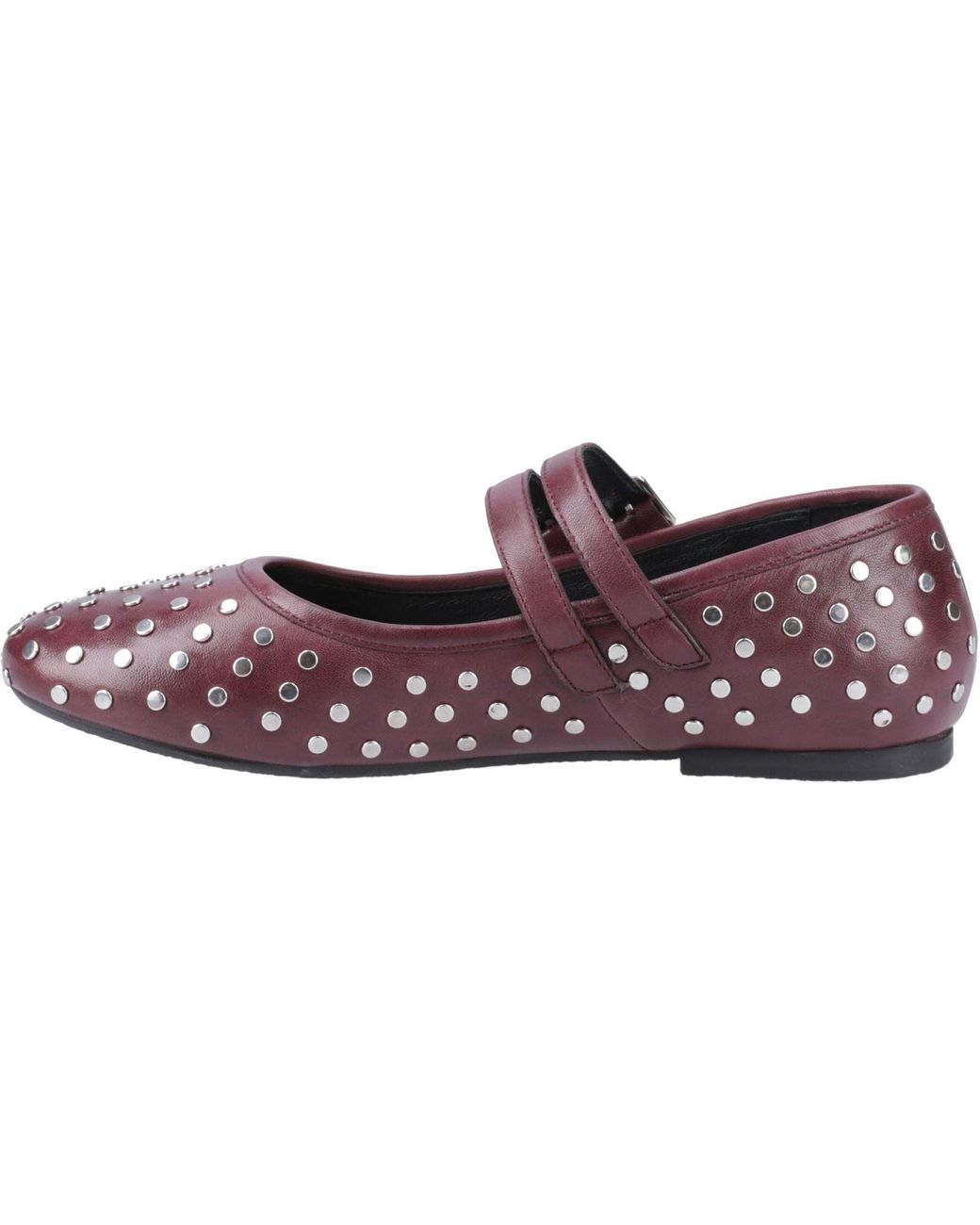 Hush Puppies Purple Nixie Leather Flats