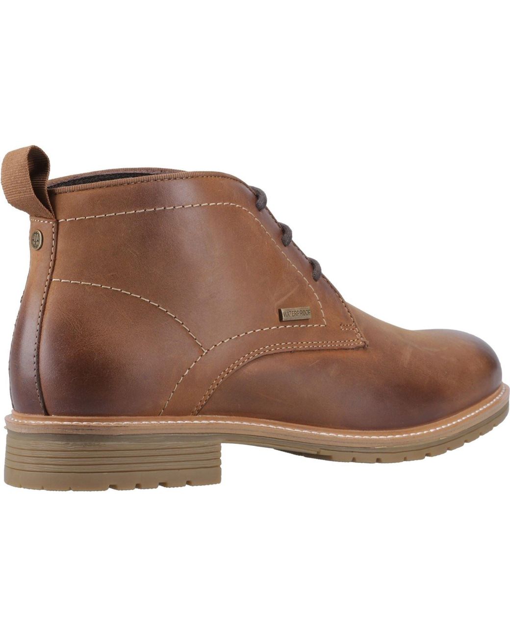 Hunter Brown Jura Leather Dark Tan Ankle Boots for men