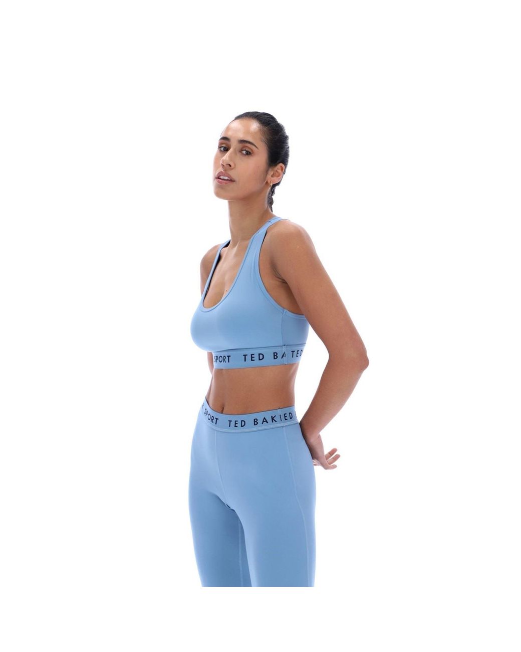 Ted Baker Blue Diana Tbwsba2525 Polyester Sports Bra