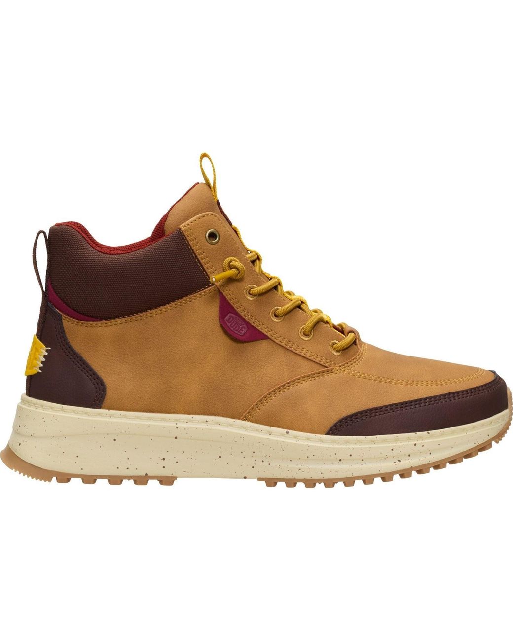 HeyDude Brown Tahoe Classic Polyurethane Wood Thrush/Multi Ankle Boots for men