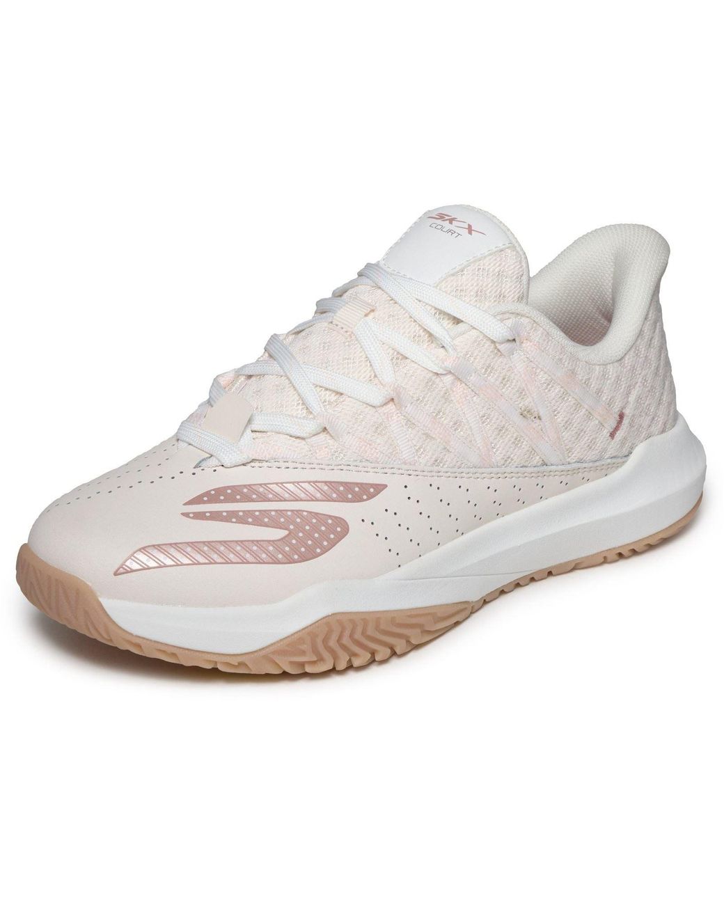 Skechers White Viper Court Rally Leather Light Trainers
