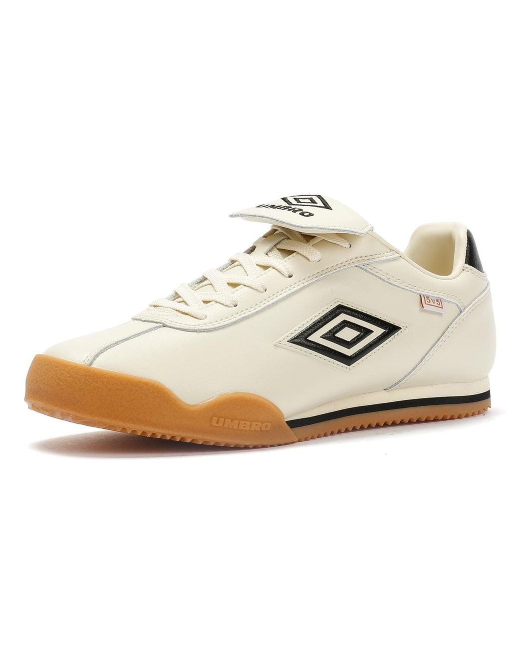 Umbro White 5V5 Leather Antique/ Trainers