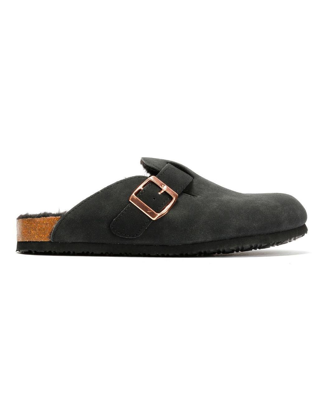 Original Penguin Blue Poppy Fur Suede Mules