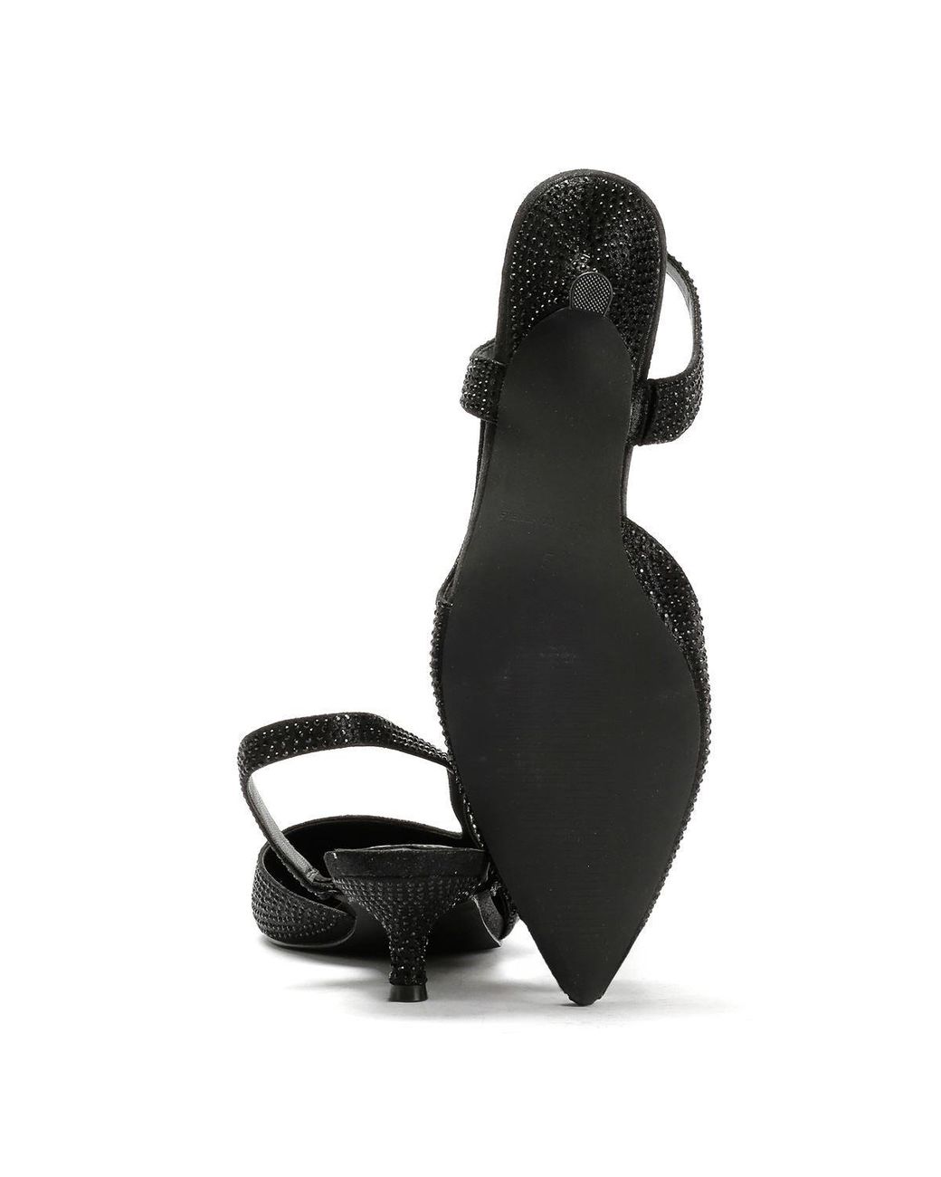 French Connection Black Venus Kitten Heels