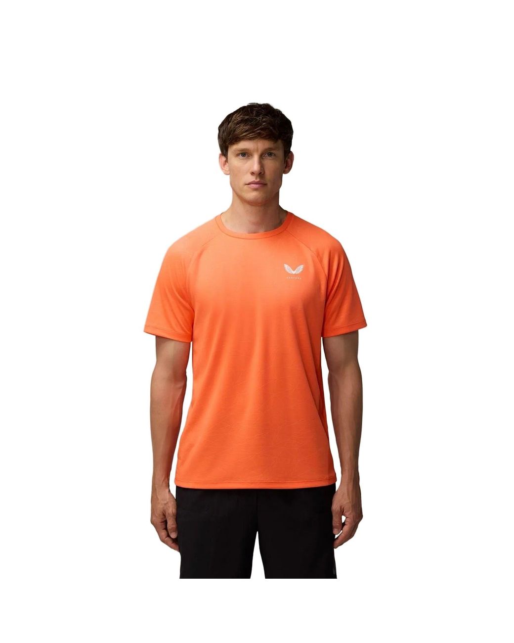Castore Orange Adapt Training T-Shirt Polyester Activewear T-Shirts for men