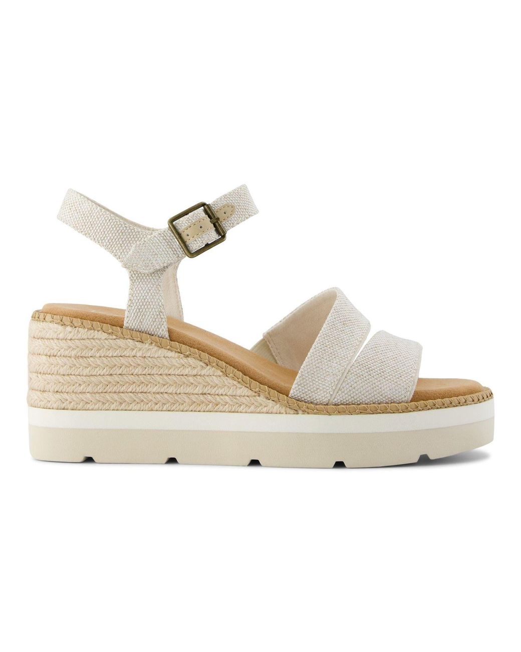 TOMS Metallic Darya Nylon Natural Sandals