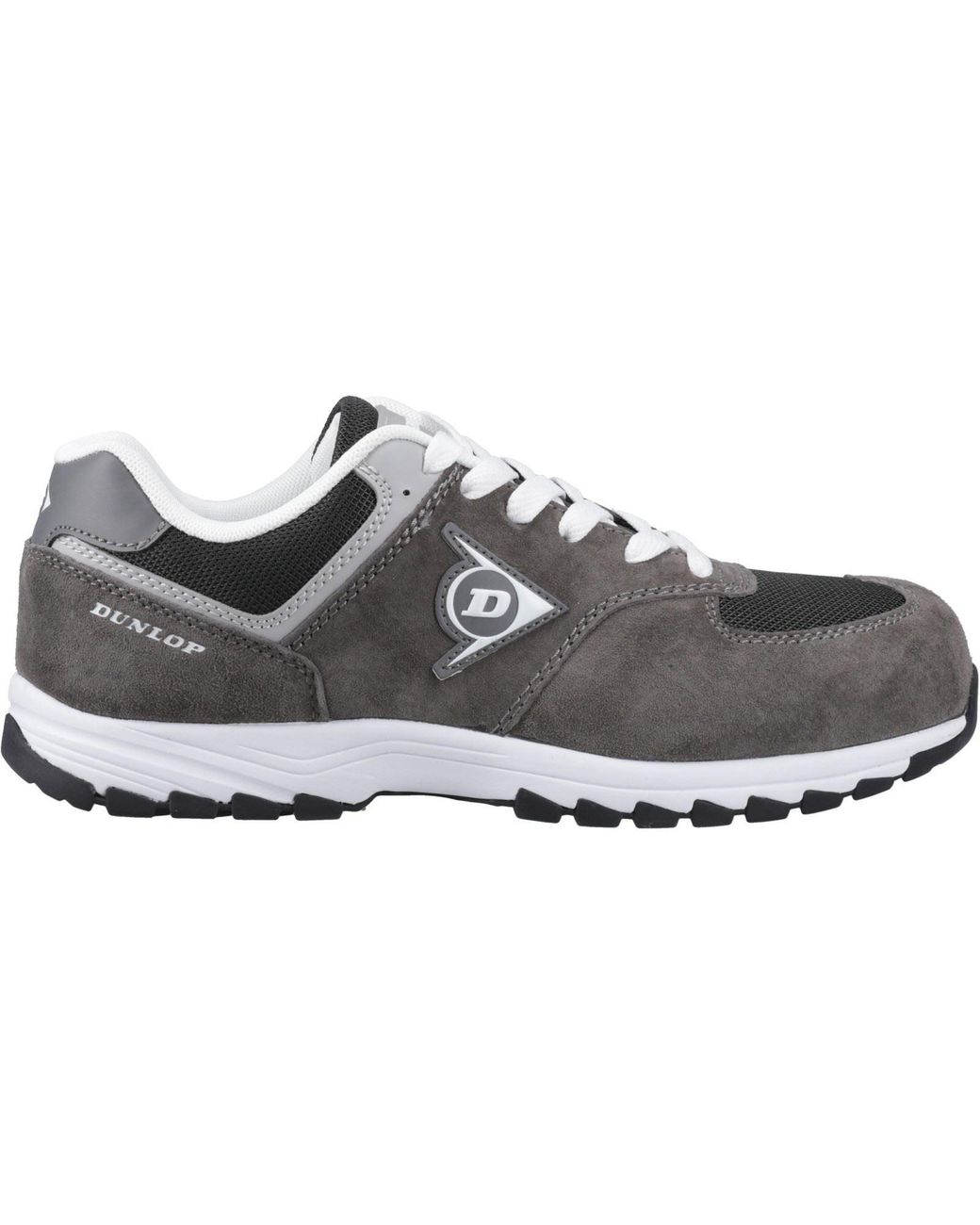 Dunlop Gray Arrow Suede Charcoal/ Safety Trainers for men