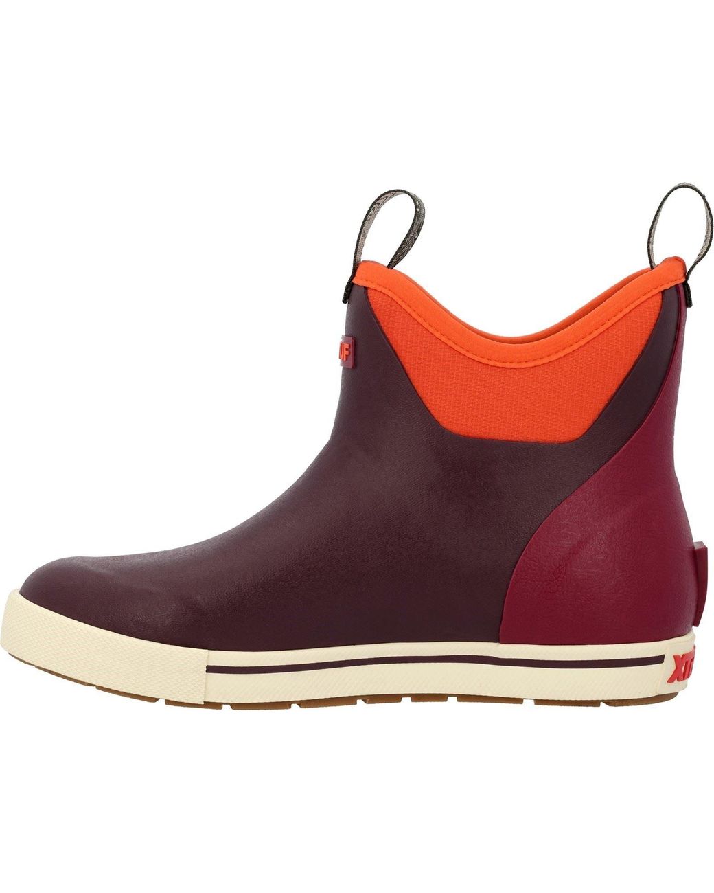 XtraTuf Brown Ankle Deck Camp Boot Rubber Fig Wellington Boots