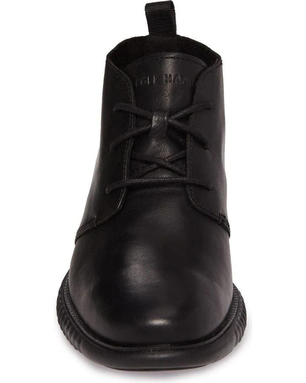 Cole Haan Black 2.Zerogrand Leather Chukka Boots for men