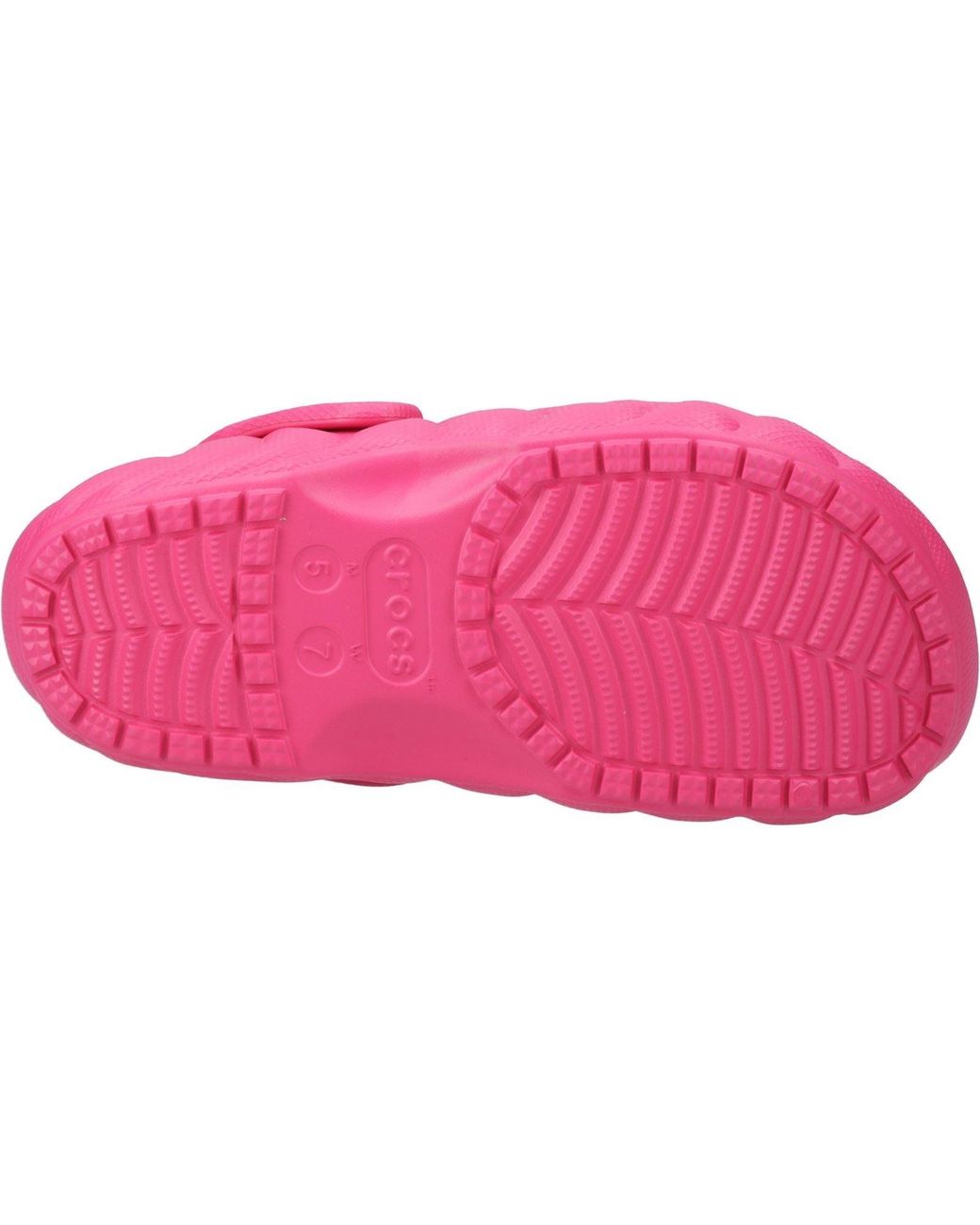 CROCSTM Pink Classic Lined Overpuff Synthetic Dragon Fruit Clogs