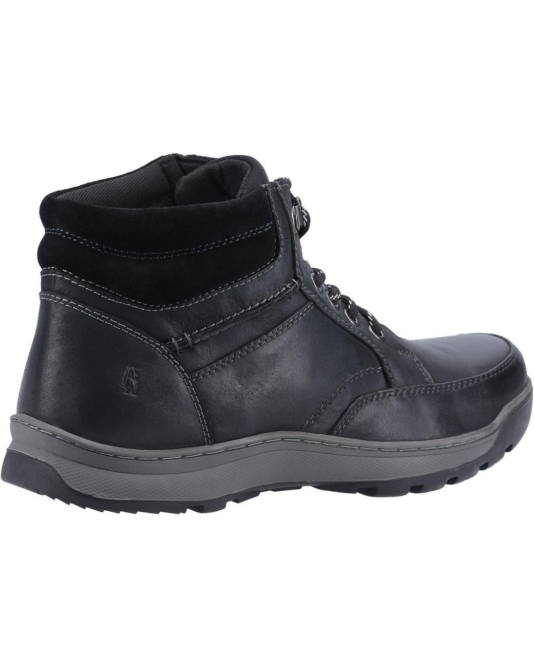 Hush Puppies Black Grover Nubuck Boots for men