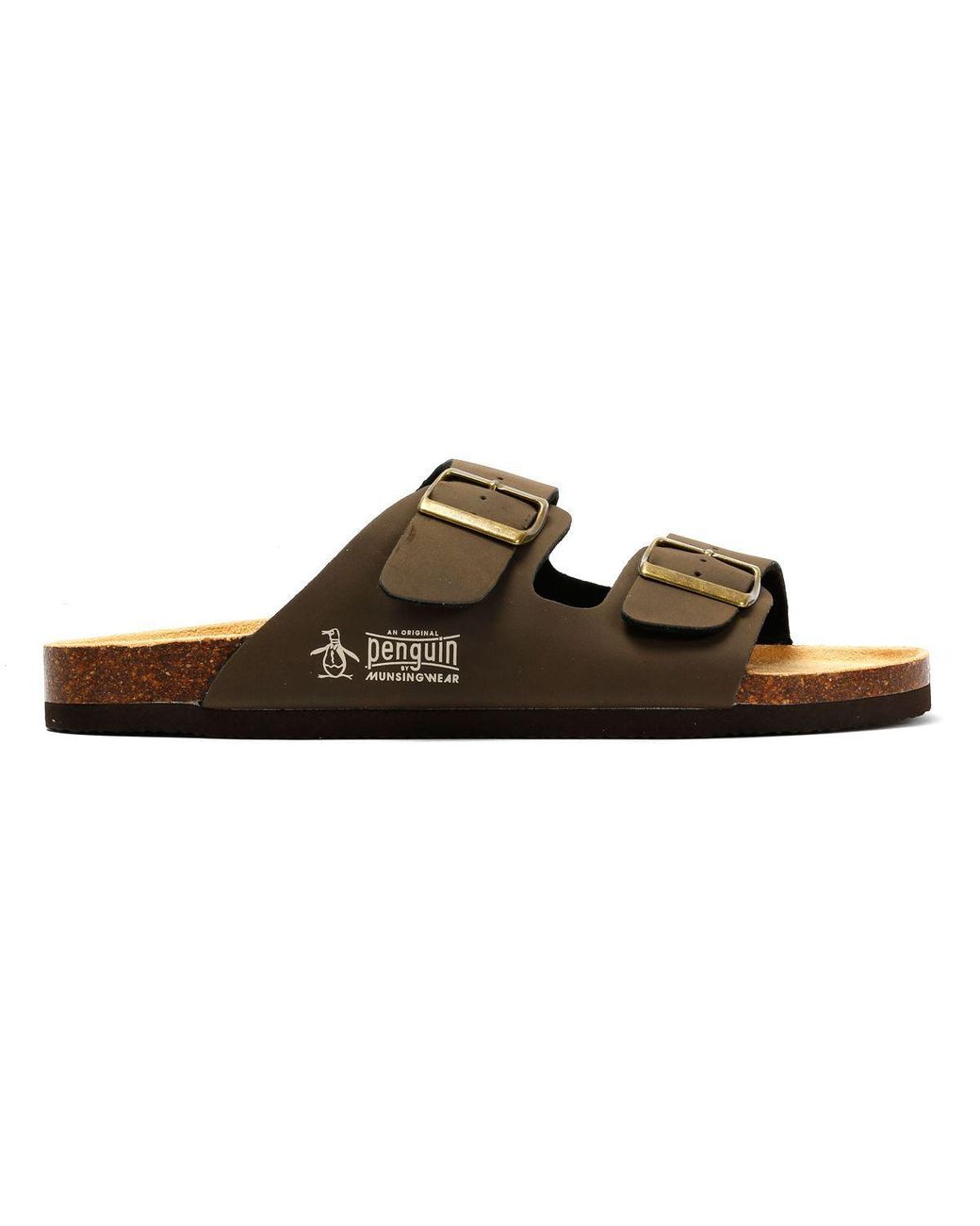 Original Penguin Brown Port 2 Sandals for men