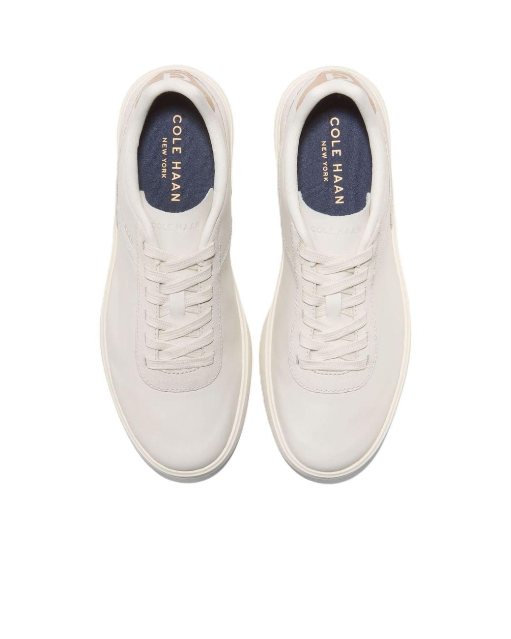 Cole Haan White Grand Crosscourt Packaway Leather Ivory Trainers for men