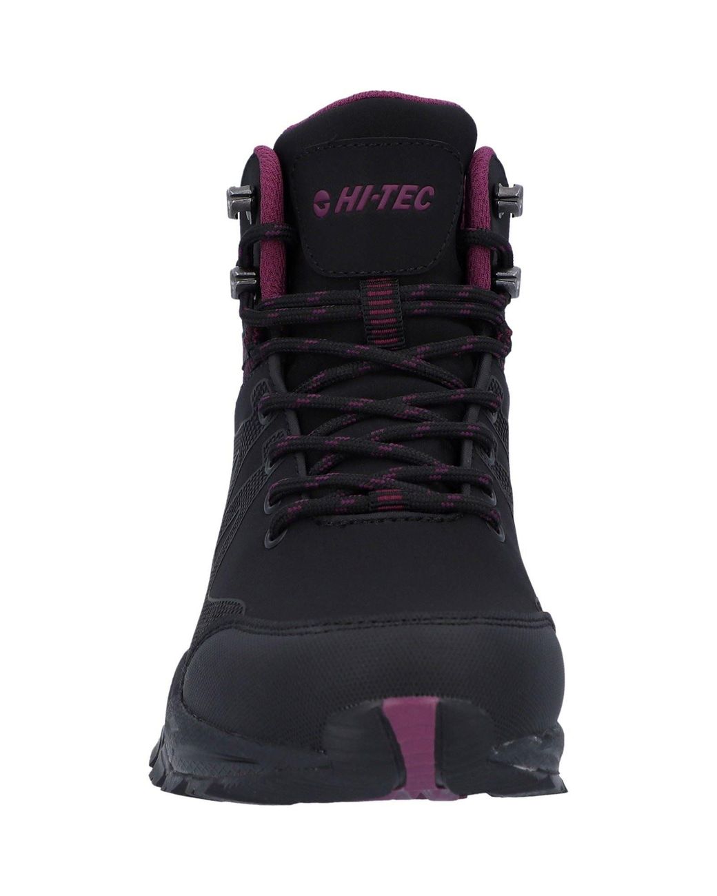 Hi-tec Blue Jackdaw Mid Wp Synthetic /Burgundy Hiking Boots