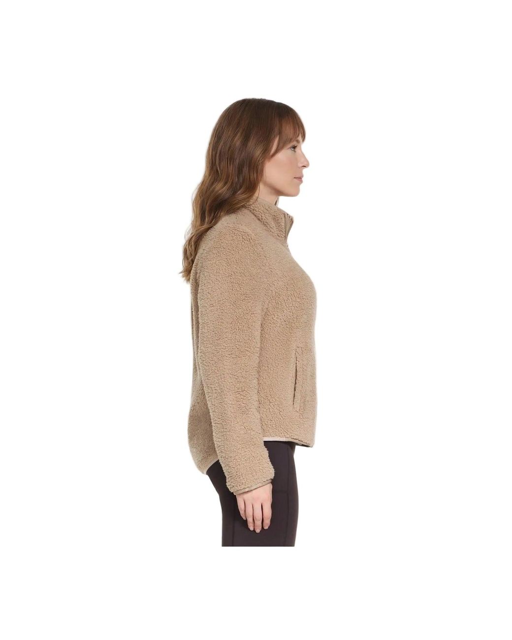 Skechers Natural Skech-Sherpa Jacket Fleece Jackets