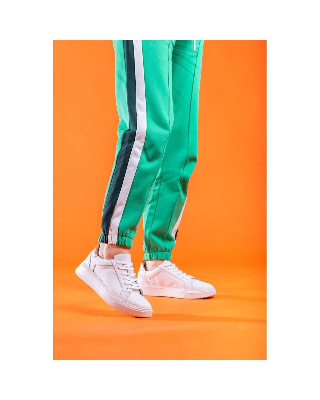 Hush Puppies White Camille Leather Trainers