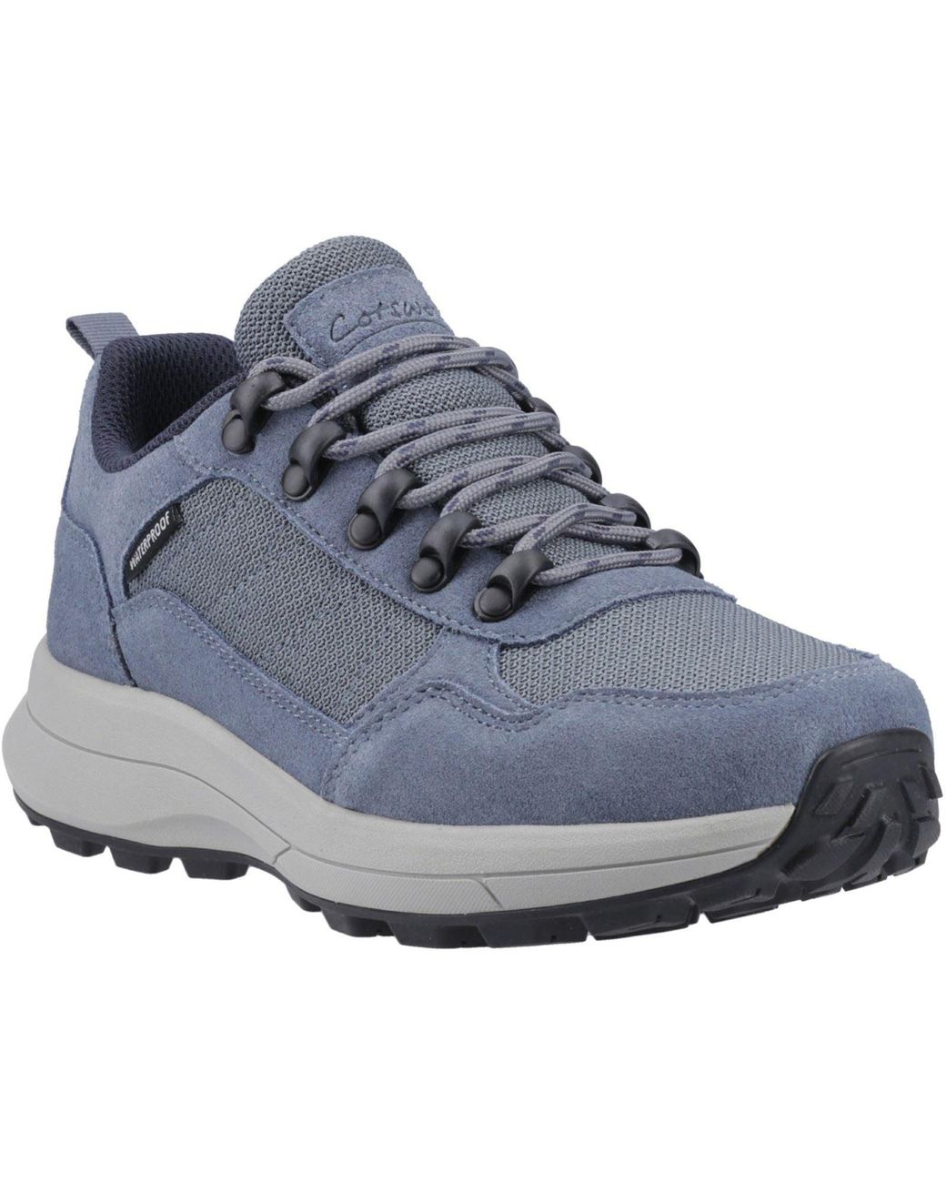 Cotswold Blue Elmfield Suede Hiking Shoes