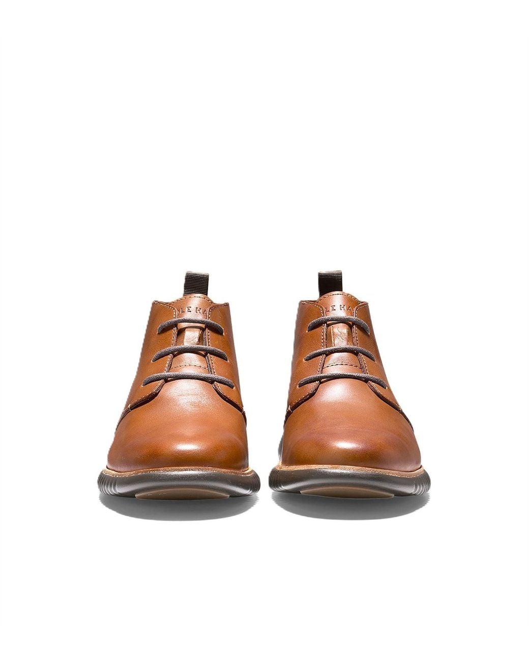 Cole Haan Brown 2.Zerogrand British Tan Leather Chukka Boots for men