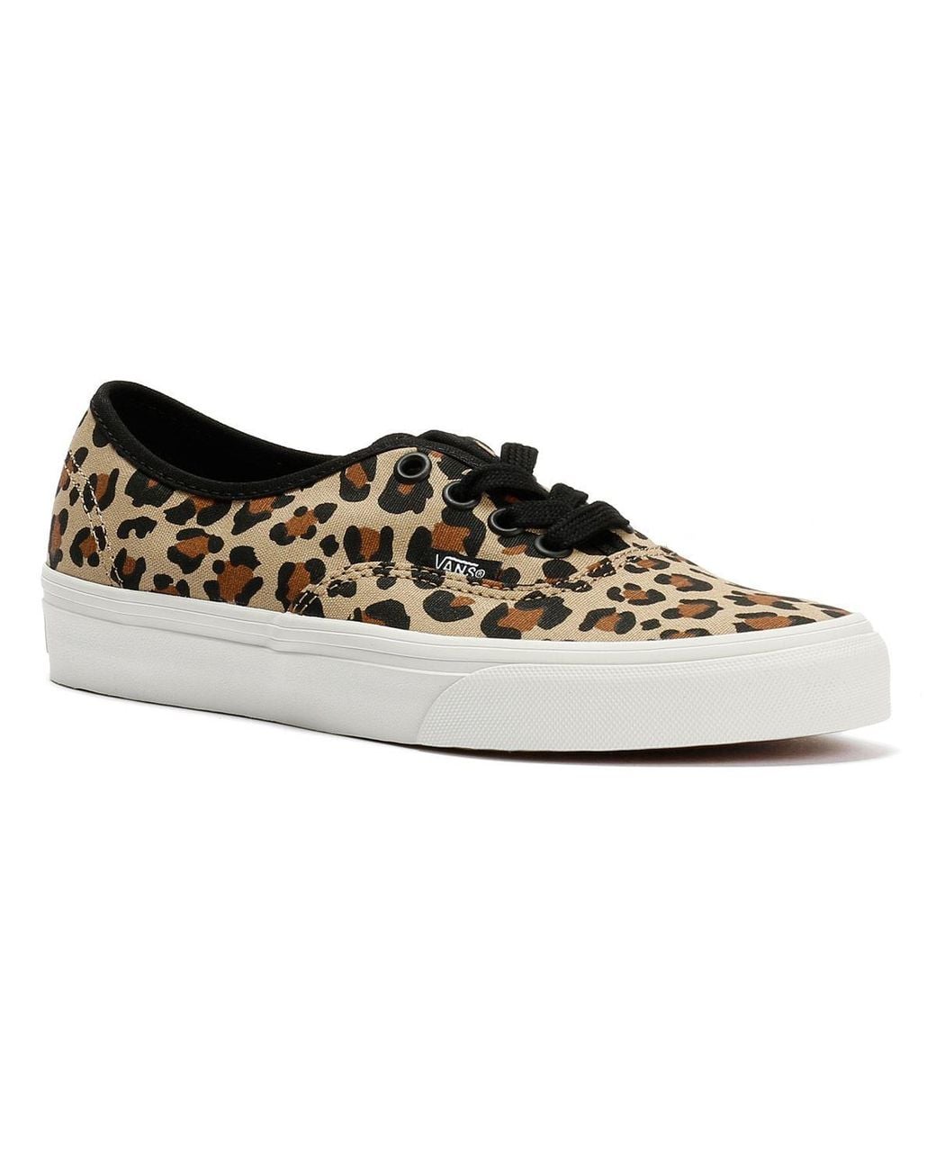 Vans Black Authentic Animalier Leopard Trainers