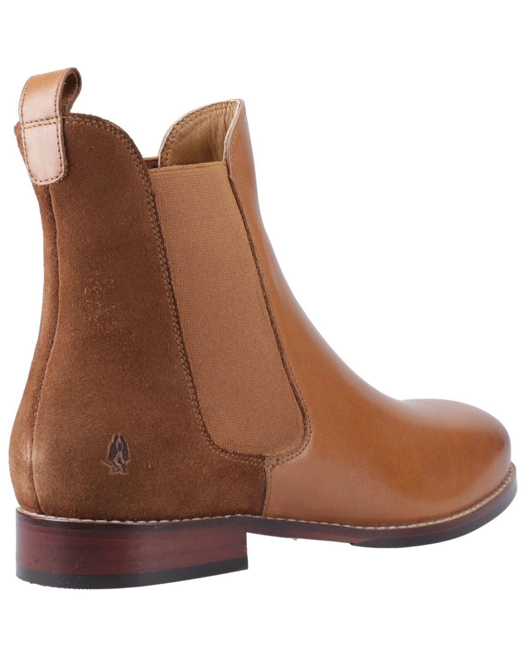 Hush Puppies Brown Colette Leather Flat Chelsea Boots