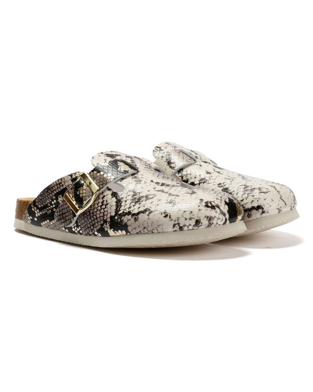 Original Penguin Metallic Poppy Snake Mules