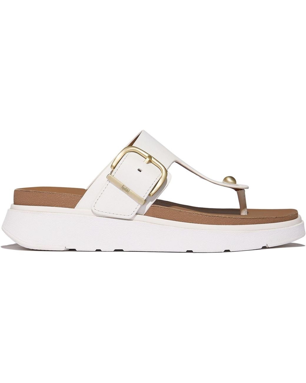Fitflop Brown Gen-Ff Toe-Post Leather Urban Sandals
