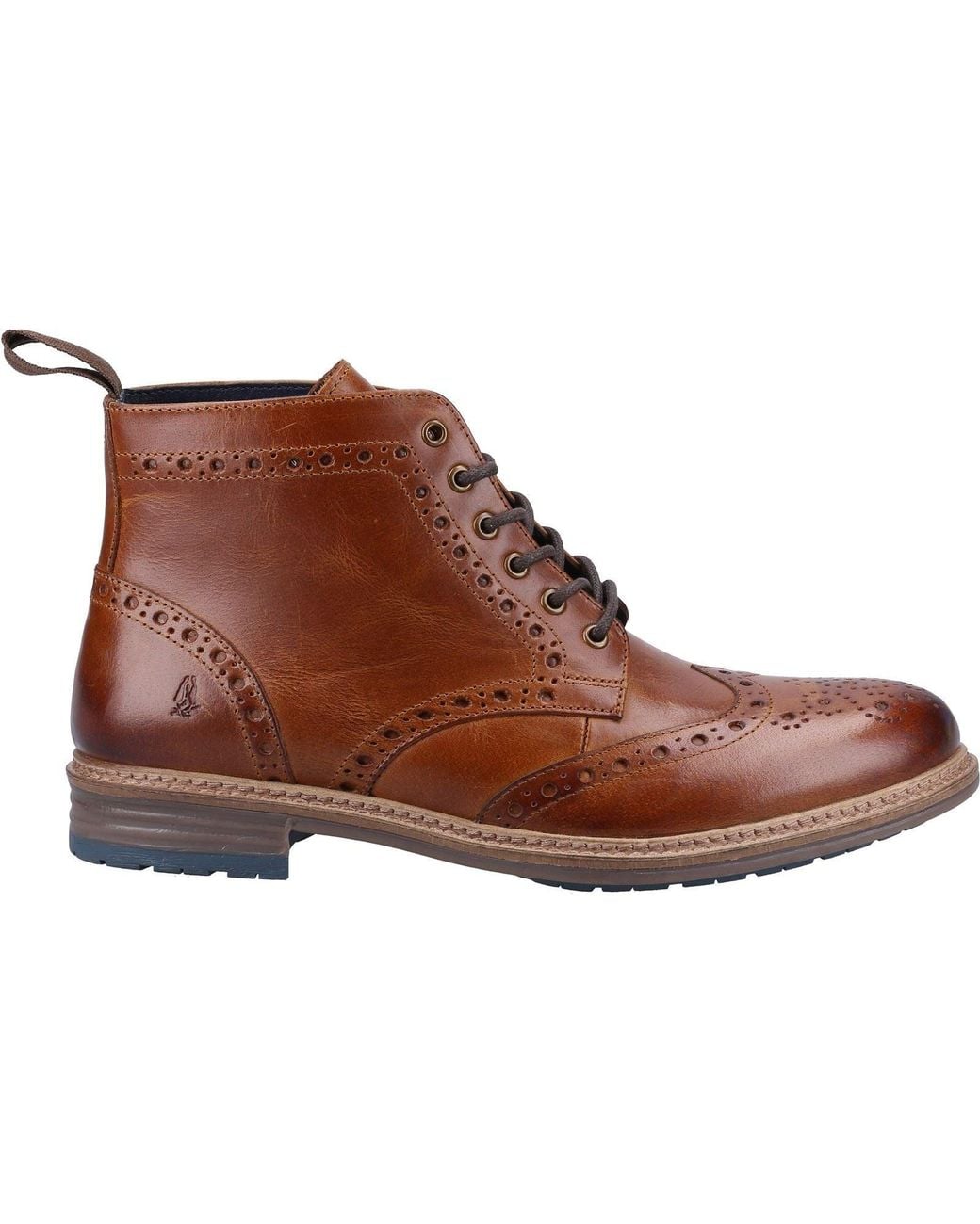 Hush Puppies Brown Joshua Leather Boots for men