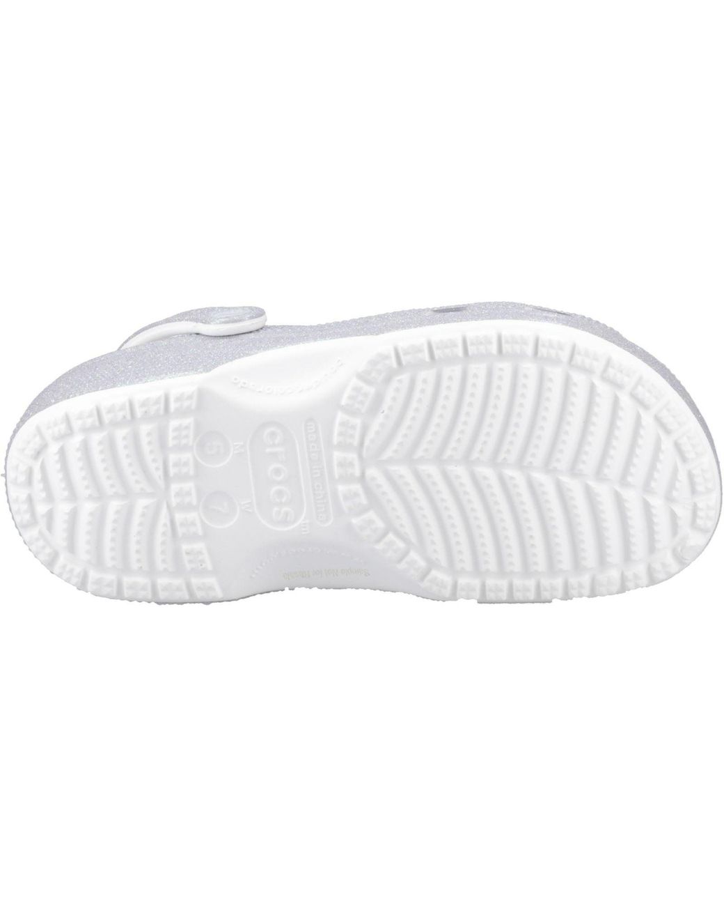 CROCSTM White Classic Glitter Eva Standard Clogs