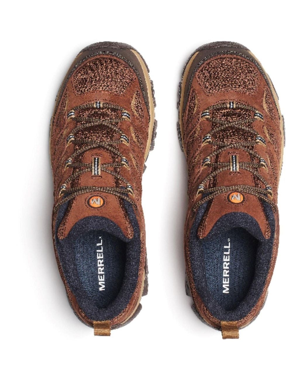 Merrell Brown Moab 3 Suede Umber Hiking Shoes for men