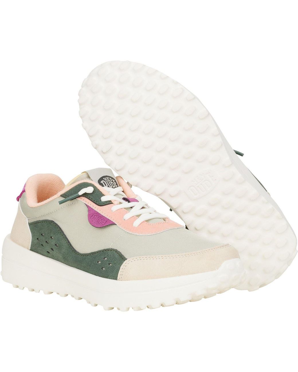 HeyDude Gray Hayden Colorblock Synthetic Dusty/Multi Trainers