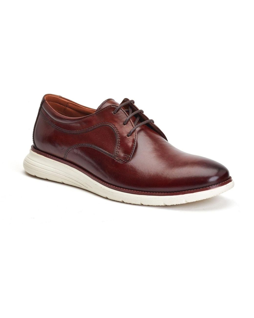 Base London Red Wing Leather Burnt Derby Shoes for men
