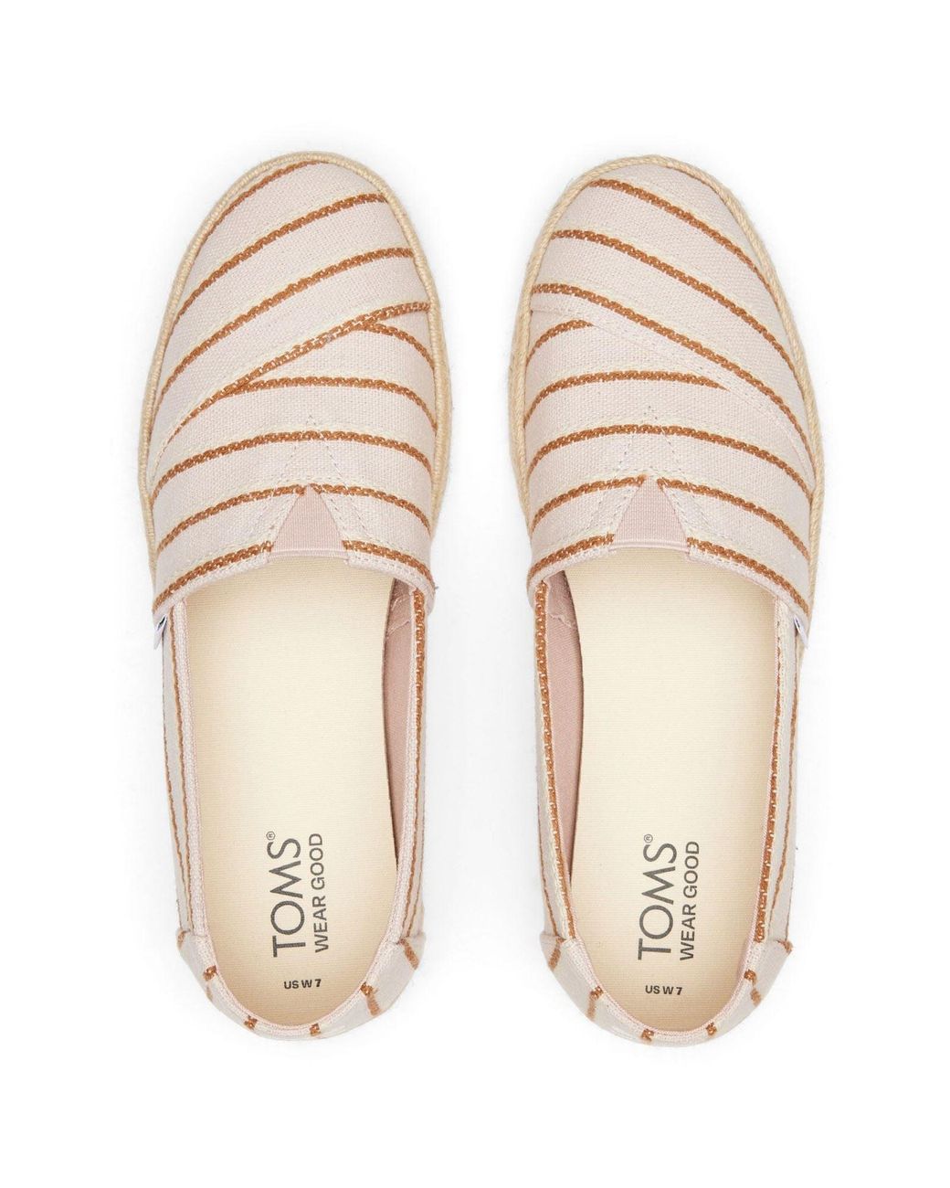 TOMS Pink Alpargata Rope 2.0 100% Cotton Ballet Espadrilles
