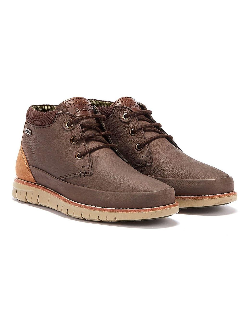 barbour brown nelson chukka boot